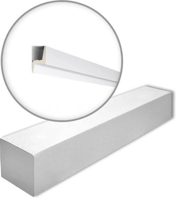 NOEL & MARQUET NMC IL6-Box ARSTYL Eckleisten Set aus Polyurethan Hartschaum, Weiß, 14 Stück, 28 m - Bild 1