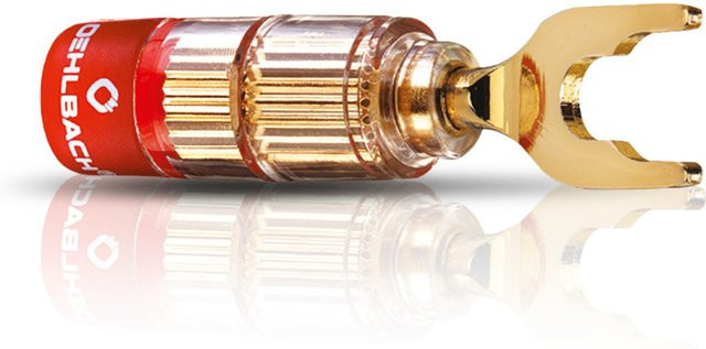 Oehlbach Kabelschuh SOLUTION in Gold und Rot für 1,5mm² bis 6,0mm² - Bild 1