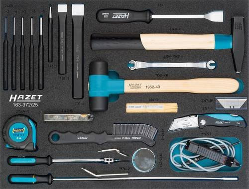 Hazet Universal-Werkzeugset für Heimwerker mit 25-teiligem Außen-Sechskant Profil-Satz in Mehrfarbig - Bild 1