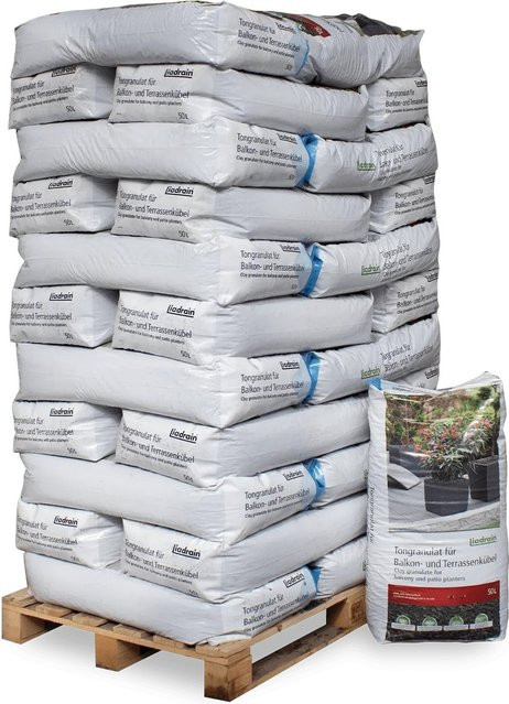 Liadrain Blähton Fein, 50 l pro Sack (Palette mit 1650 l) - Bild 1