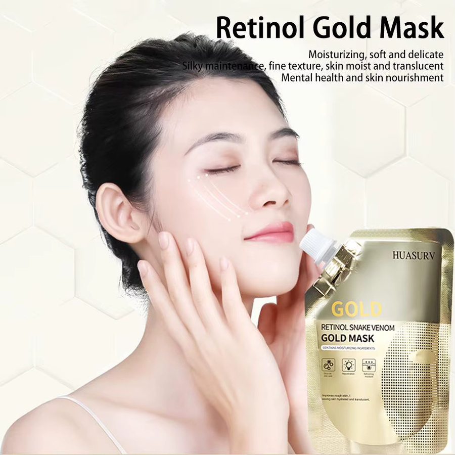 Gesichtsmaske mit Retinol und Peptiden, 2 x 100g, für fettige Haut - Bild 2