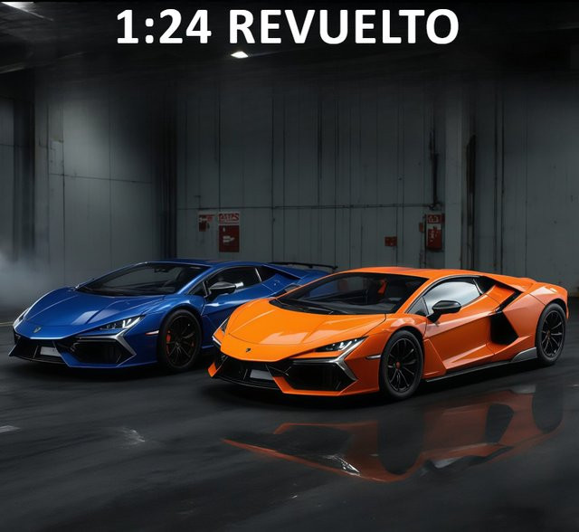 Dieacst Revuelto Supercar Modell Auto, 1:24, Metall, mit Licht und Sound - Bild 1