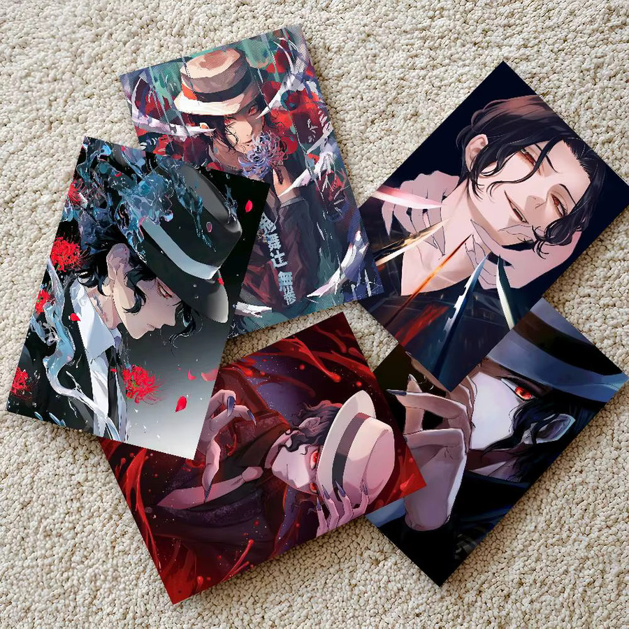 Anime Kibutsuji Muzan Poster Selbstklebender Wandaufkleber in Mehrfarbig für moderne Zimmerdekoration - Bild 3