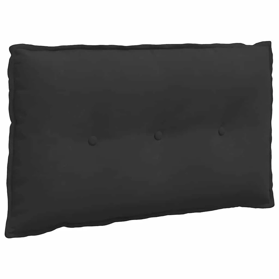vidaXL Rückenkissen aus Mikrofaserstoff in Schwarz, B: 80 cm, H: 50 cm - Bild 2