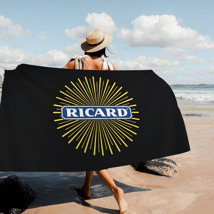 R-RicardS Logo Mikrofaser Strandtuch schnelltrocknend für Schwimmbad und Reisen, Breite: 50 cm, Höhe: 100 cm - Bild 4