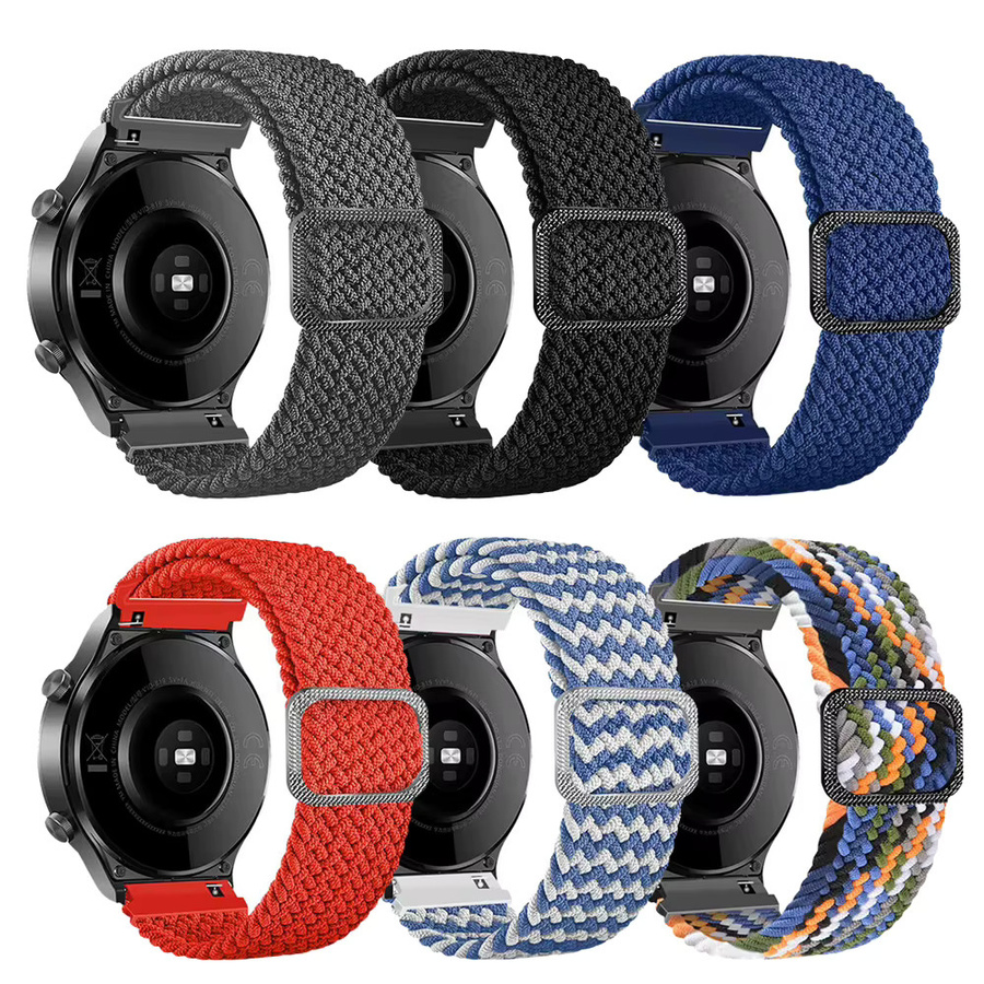 Uhrenarmband Nylon, Schleife, Bunt, Unisex, 20 22mm - Bild 5