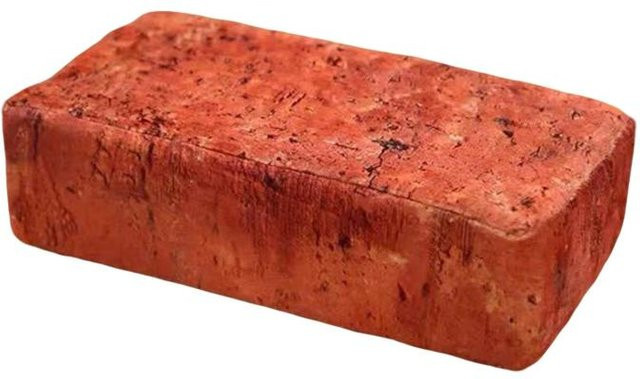 Binchi Gardens Simulationsziegelstein-Kissen aus Polyester, Orange, B/T/H: 25 x 13 x 7 cm - Bild 1