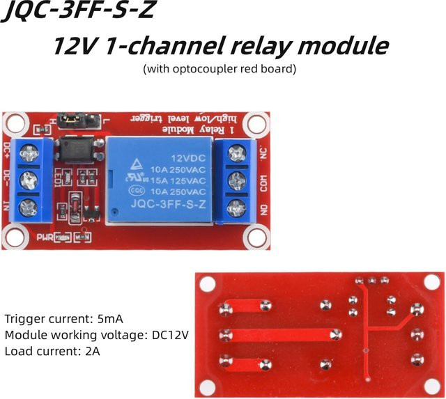 diymore 12V 1-Kanal-Relaismodul mit bidirektionaler Optokoppler-Isolierung und starker Antriebsfähigkeit - Bild 1