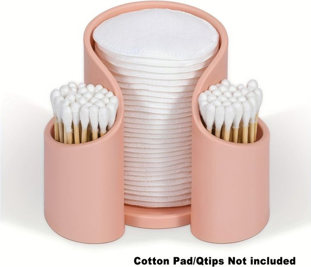 YC Direct Badezimmer Aufbewahrungsorganisator in Rosa für Pads und Zahnseide sowie Make-up-Zubehör - Bild 1