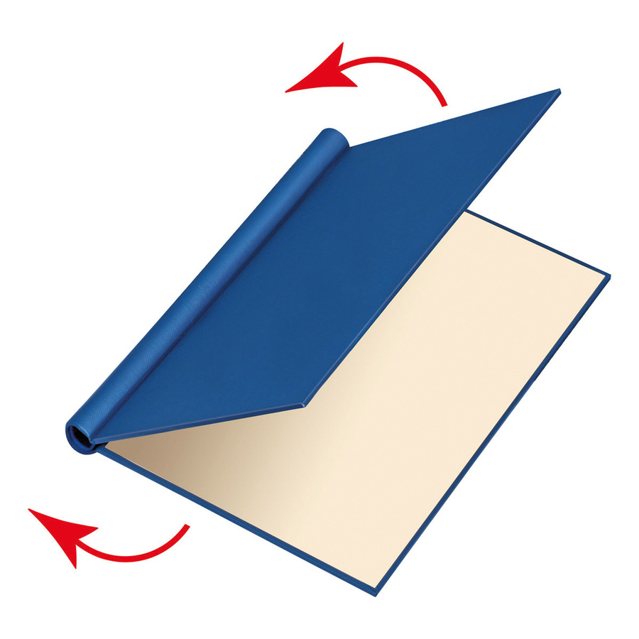 Veloflex Klemmbinder A4 in Blau für ca. 200 Blatt mit 20 mm Füllhöhe aus Hartpappe und PVC - Bild 2