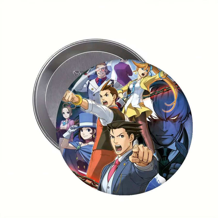 Anstecknadeln Ace Attorney, Weißblech, Bunt - Bild 4