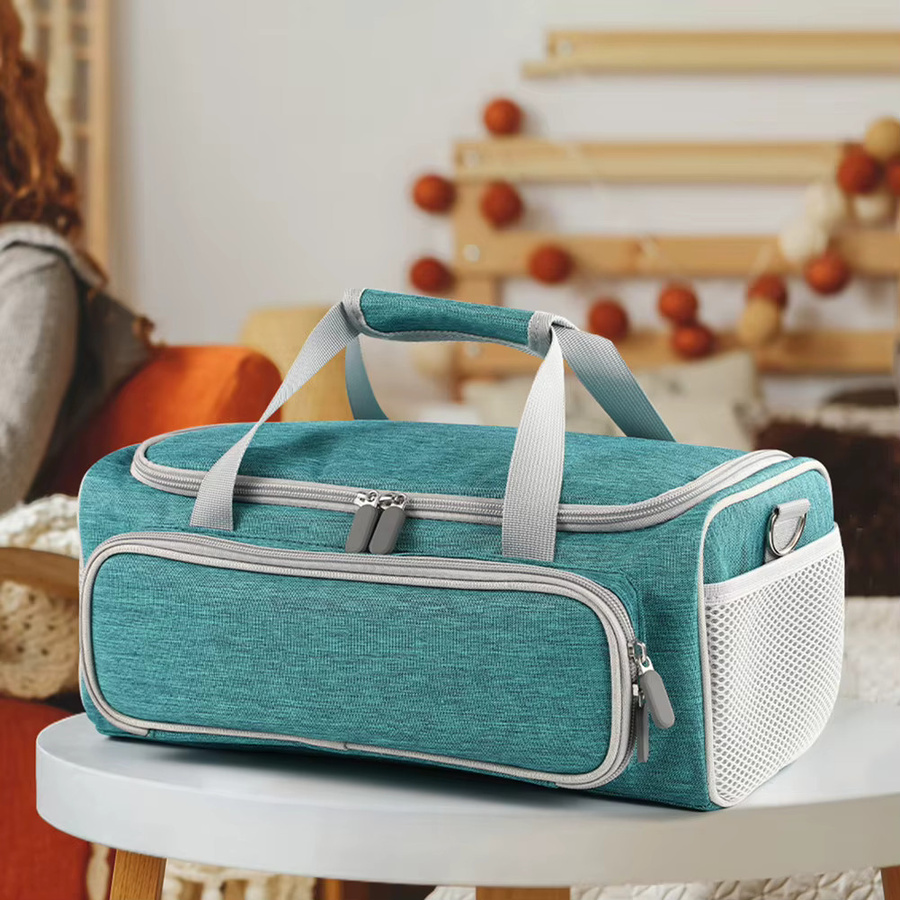 Cricut Tragetasche für Cricut Joy Xtra, wasserdichte Aufbewahrungstasche mit mehreren Fächern in Grün und Türkis - Bild 2