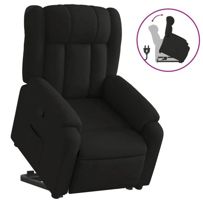 Vidaxl Aufstehhilfe für Sessel für Senioren, Schwarz, Stoffbezogen - Bild 3