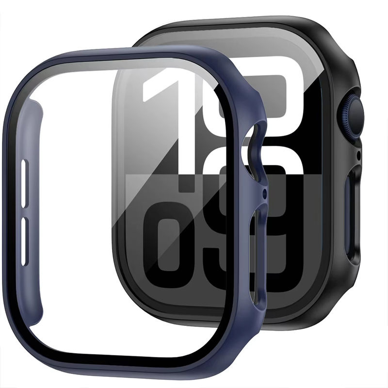 Apple Displayschutzfolie, Glas + Hülle, Apple Watch, Titan, Unisex - Bild 2