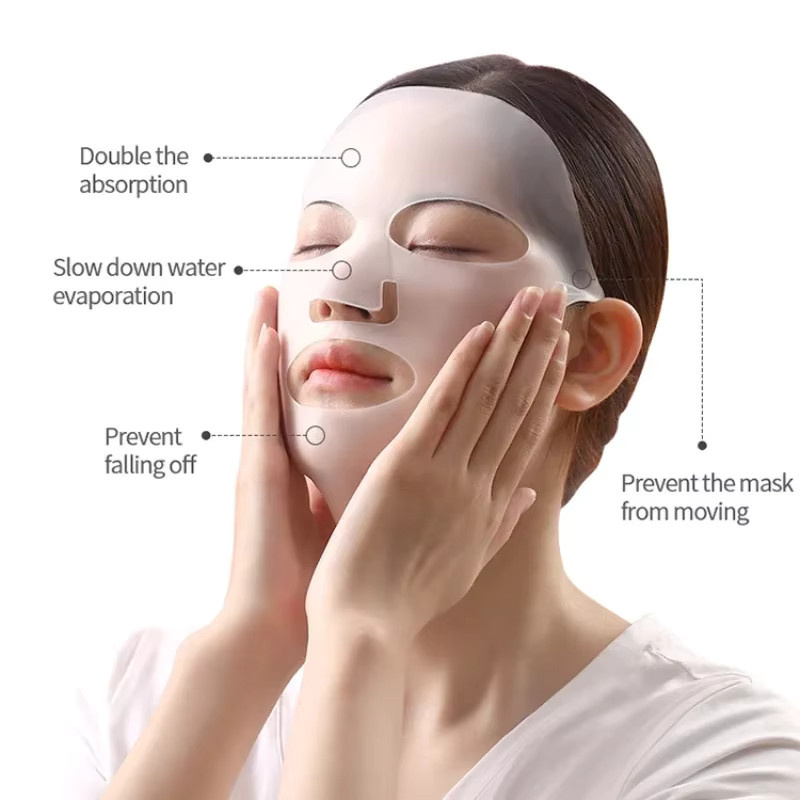 FUBEICHLY 3D Silikon Maske Gel, Damen, Anti Falten Straffend - Bild 4