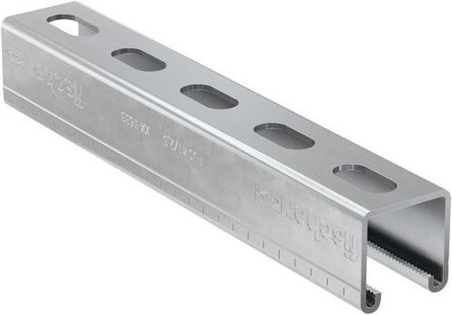 Fischer Montageschiene 40390 perforierte Schiene verzinkt silber Länge: 200 cm - Bild 1