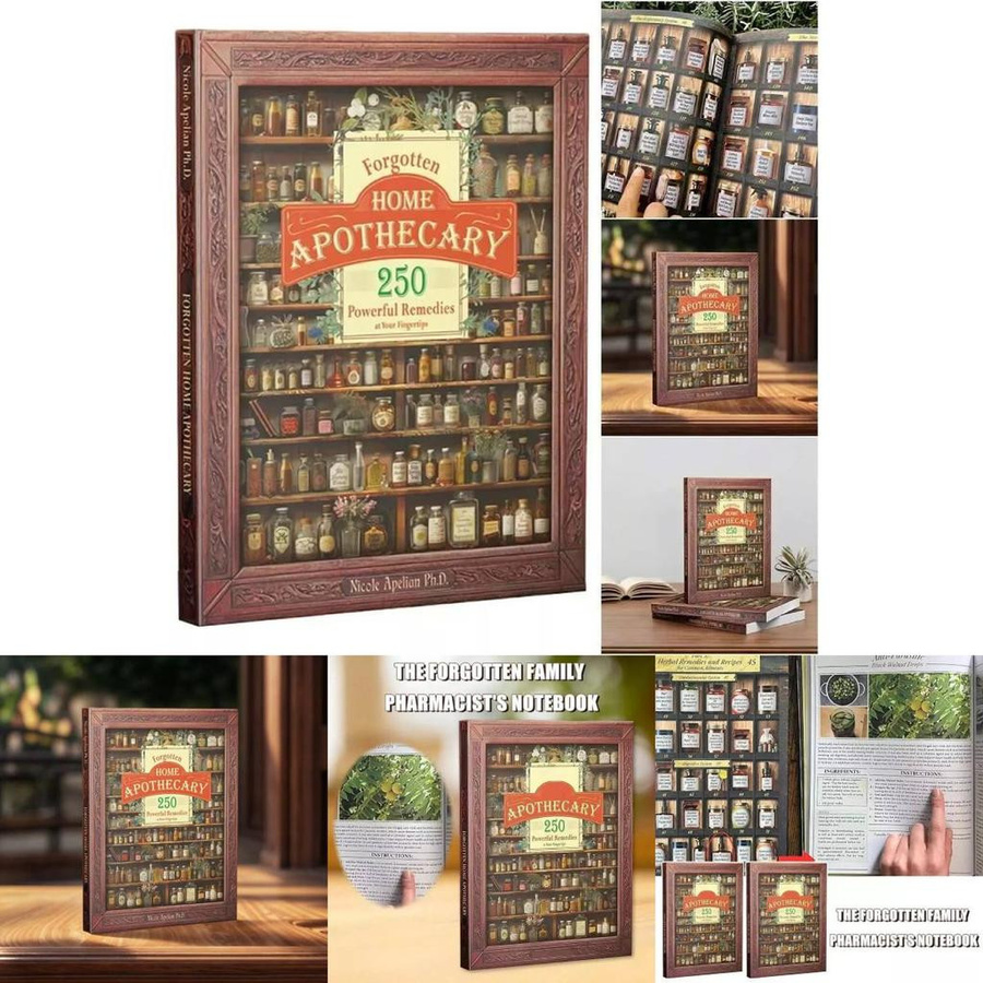 VetchWick Notizbuch Vergessene Hausapotheke A5 mit Softcover aus Papier, Breite: 21,5 cm, Höhe: 14 cm, Tiefe: 1,5 cm - Bild 6