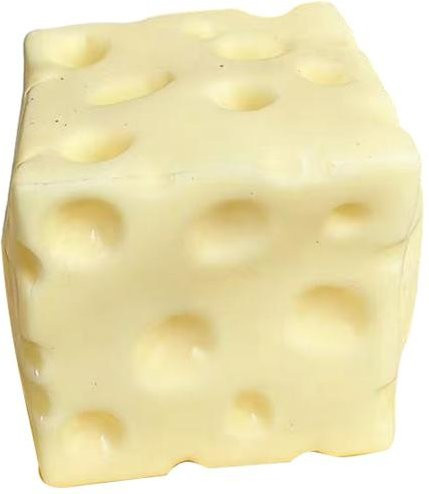 Zoeneed Käse-Quetschspielzeug, Stressball, 1-teiliges Set, beige - Bild 1