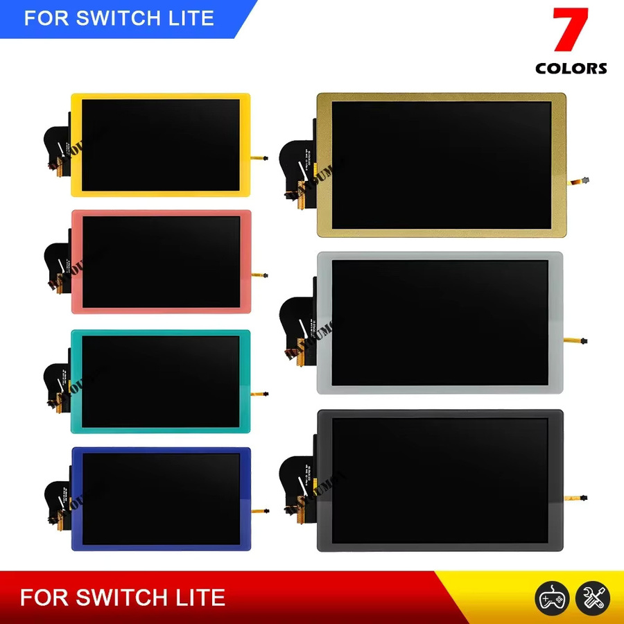 2-in-1 LCD-Touchscreen Ersatzdisplay für Nintendo Switch Lite in Grau - Bild 2