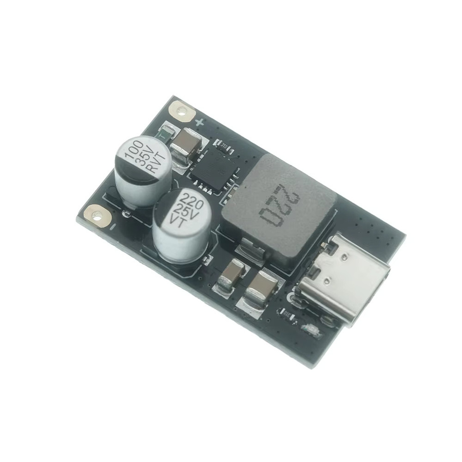 QC4.0 QC3.0 Typ-C USB PD65W Schnellladeadapter Schwarz Step-Down-Modul DC8-32V 3,25A 65W für Huawei SCP/FCP und Apple PD - Bild 2