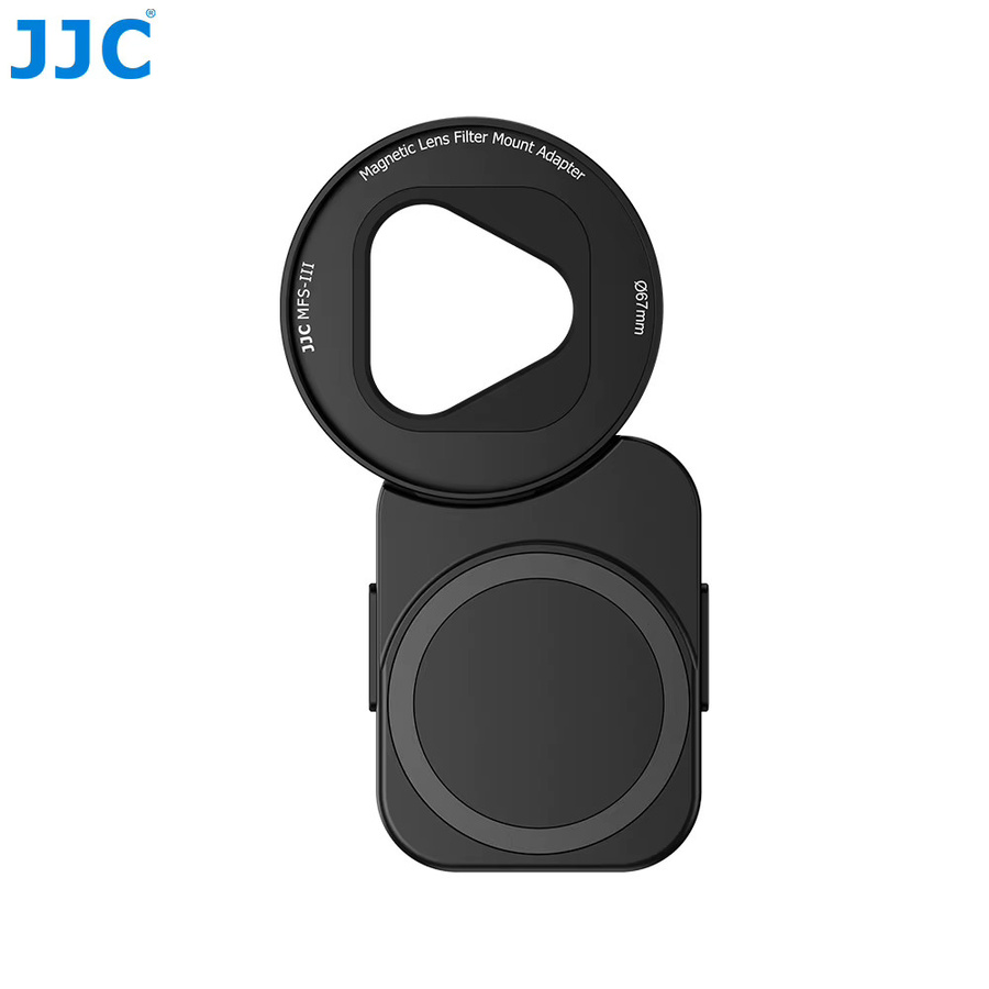 JJC Magnetischer Telefonfilter-Adapter für iPhone 17 Pro Max, 16, 15 und 14 Serie in Schwarz mit 1/4 Zoll Kaltzuh für Mikrofonstativ - Bild 7