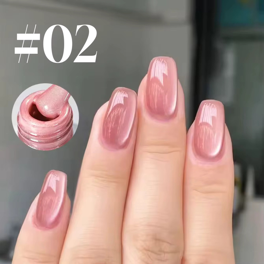 MISS MIANEL Gel Nagellack, Nude Pink, Schimmernd, 12 ml - Bild 5