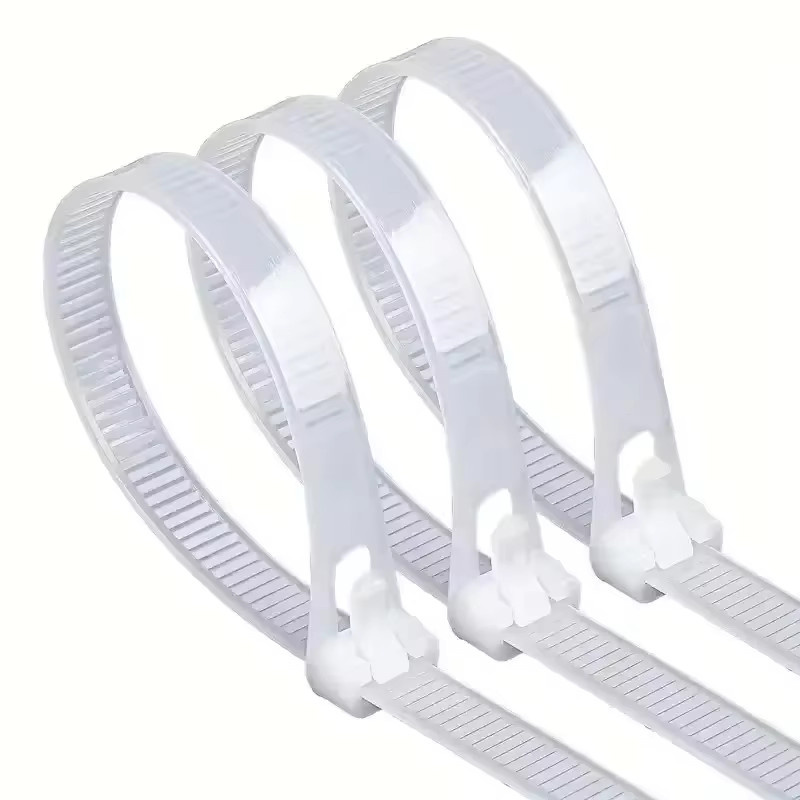100 wiederverwendbare Nylon-Kabelbinder in Schwarz, Weiß und gemischten Farben - Bild 5