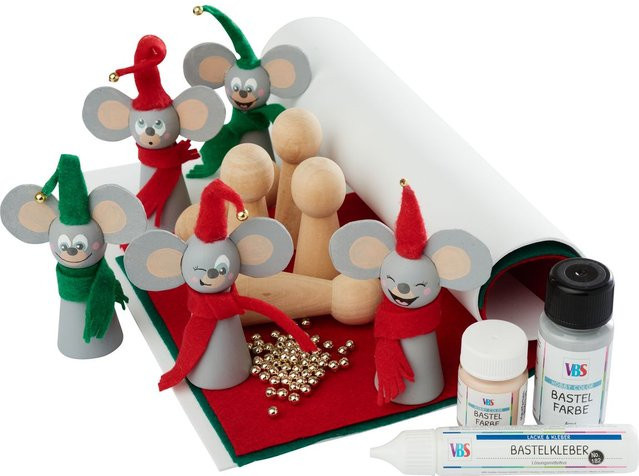 VBS Bastelset Weihnachtsmäuse Weihnachten - Bild 1