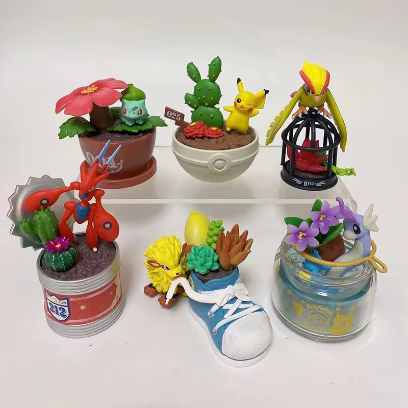 Rement Pokémon Mini Topfpflanze Modell, Blind Box, Bunt / Mehrfarbig - Bild 2