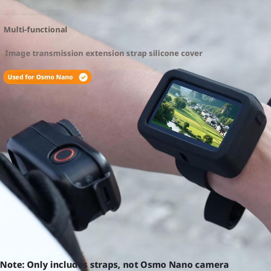 DJI Osmo Nano Silikon Schutzhülle für das Vision Dock Handgelenk-Montagesystem in Schwarz, stoßfest und kratzfest - Bild 4