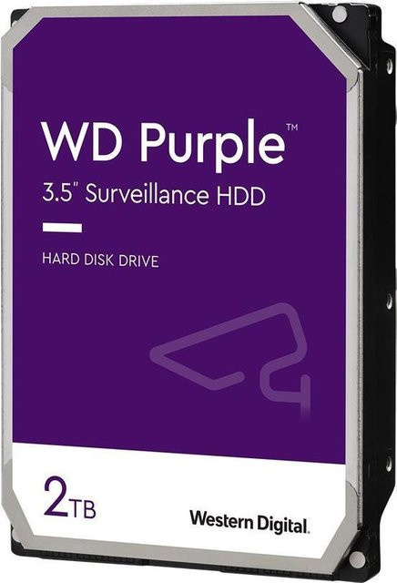 Western Digital WD Purple 2TB SATA 6Gb/s HDD 3,5 Zoll 5400Rpm 64MB Cache (WD20PURZ) - Bild 1