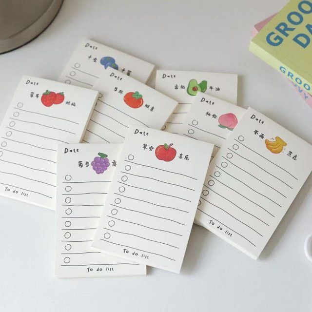 Kawai Notizblock Simple Line Serie, weißes Softcover, liniertes Notizbuch für Büro und Schule - Bild 1