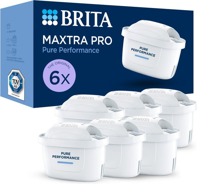 BRITA Wasserfilter-Ersatzkartuschen MAXTRA PRO Pure Performance, 6er Pack, Weiß - Bild 1
