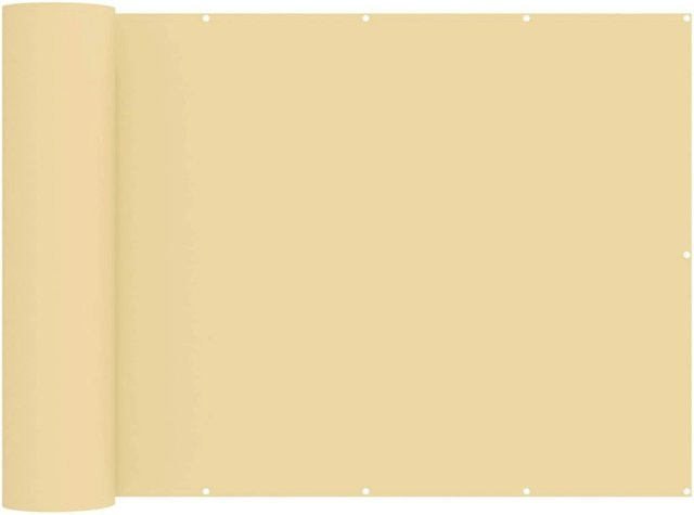 vidaXL Balkon Sichtschutz aus Polyester mit PU-Beschichtung in Sand, B: 180 cm, H: 200 cm - Bild 1