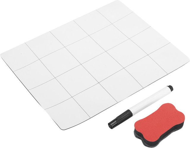 Koogeelife Magnetische wiederbeschreibbare Schreibtischunterlage aus Metall für Handy- und Tablet-Reparaturen, Weiß, Breite: 20,0 cm - Bild 1