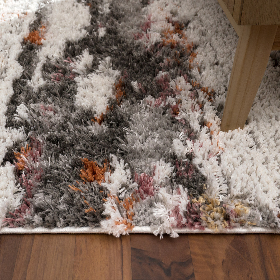 Hochflor-Teppich Vincenta von teppich.de in Mehrfarbig mit Abstract- und Vintage-Design, B/L: 160 x 220 cm - Bild 4