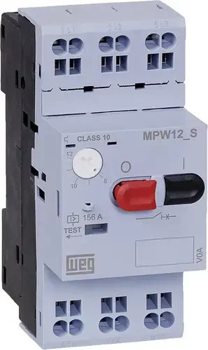 WEG Motorschutzschalter MPW12-3-D063S einstellbar 6.3A grau - Bild 1