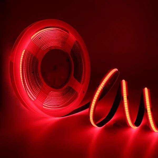 MnnWuu COB LED Streifen Licht 24V mit 320 LEDs/m, flexible lineare Beleuchtung in Warmweiß oder Kaltweiß, RA90, schneidbar - Bild 1