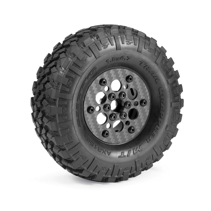 Fimonda Aluminium-Kohlefaser-Felgen, 1:10, Schwarz, Metall, Zubehör - Bild 3