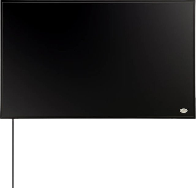 Könighaus Infrarotheizung Black Edition 300 W in Schwarz mit Kabelausgang quer rechts - Bild 1