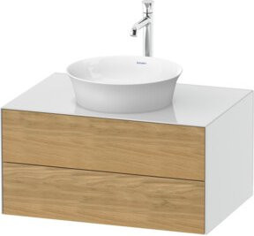 Duravit Waschtischunterschrank White Tulip in Weiß, wandhängend, Breite: 80 cm, Tiefe: 55 cm - Bild 1