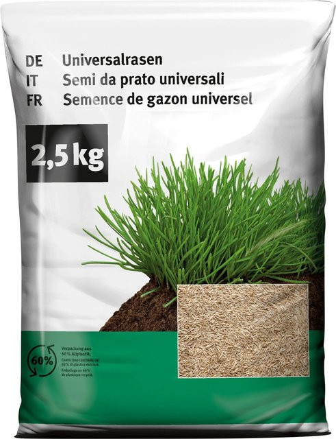 BWO Universal Rasensamen für Garten, Parks und Sportplätze, 2,5 kg - Bild 1