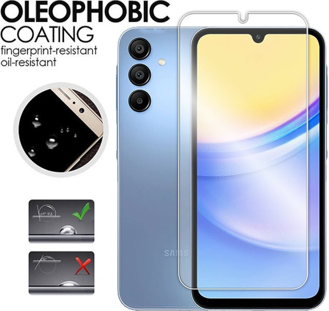 4in1 Displayschutz-Set für Samsung Galaxy A57 A56 A55 Serie mit weichem Fasermaterial und 9H Anti-Scratch gehärtetem Glas in Transparent - Bild 1