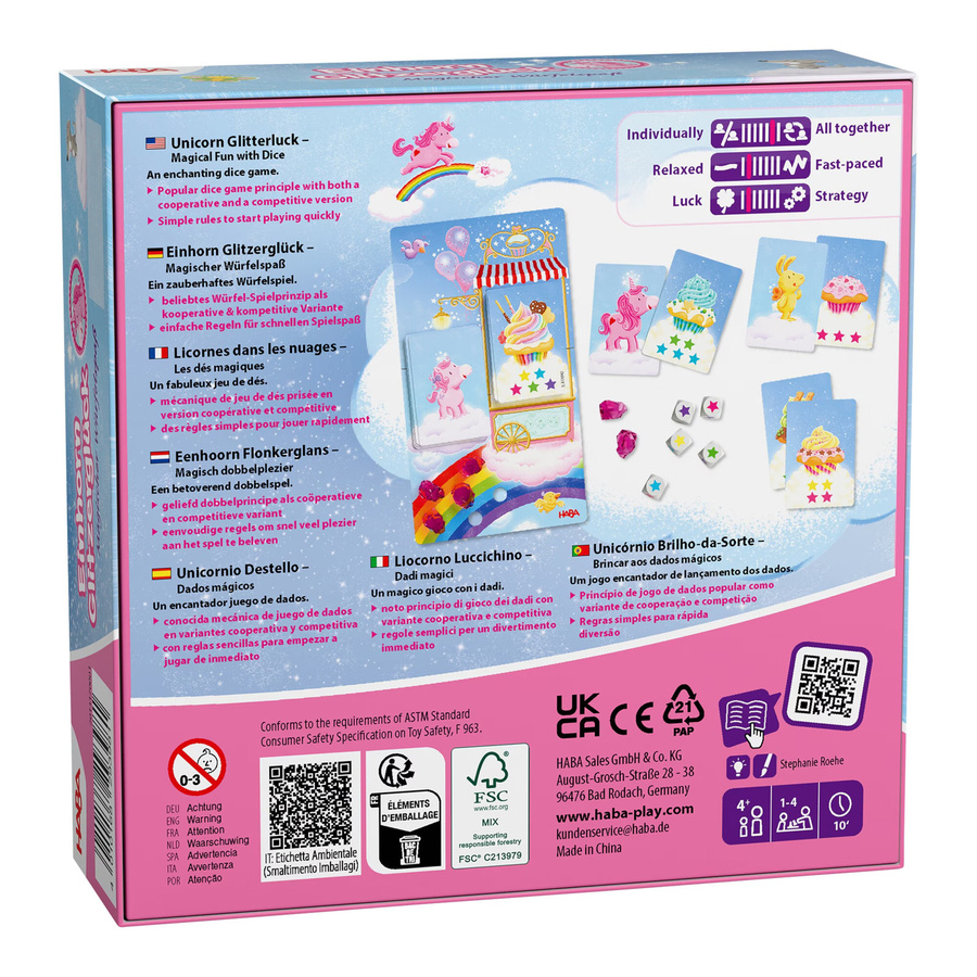 HABA Einhorn Glitzerglück, Spiel, ab 4 Jahren - Bild 2