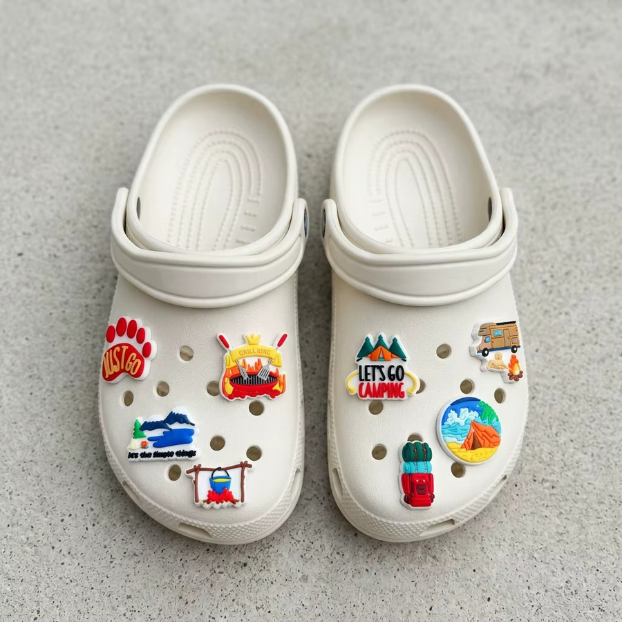 Happye&TiTi Schuh-Charms, Campingzelt-Motiv, 10 Stück - Bild 2