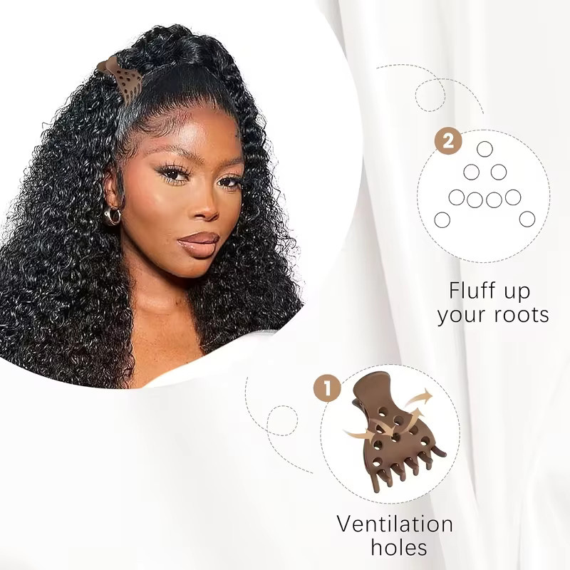 3 Stück Haarnadel-Locken-Werkzeuge, Krallenklemmen zum Wurzel-Curling - Bild 2