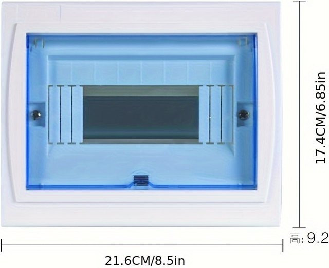 DONGYI Home Elektrischer Verteilerkasten HT-Serie aus Kunststoff, 5–8 Wege, IP65 wasserdicht, Farbe: Weiß - Bild 1