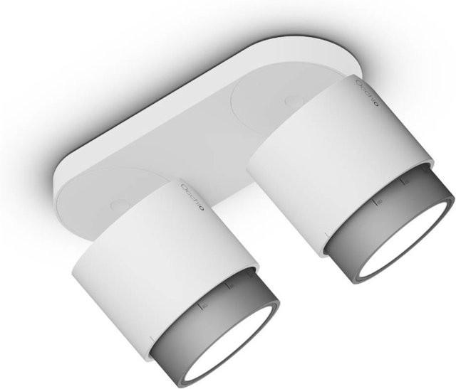 Occhio lui alto doppio VOLT LED-Deckenstrahler mit Zoom-Kopfeinsatz in Chrom matt und Weiß matt, Warmweiß 3000K - Bild 1