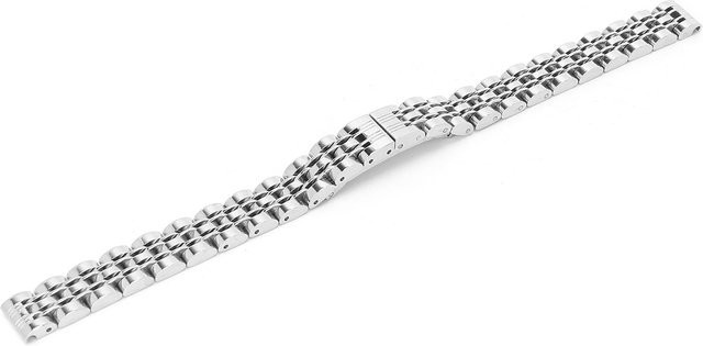 Uhrenarmband Edelstahl, Silber, Butterfly-Schnalle, Unisex - Bild 1