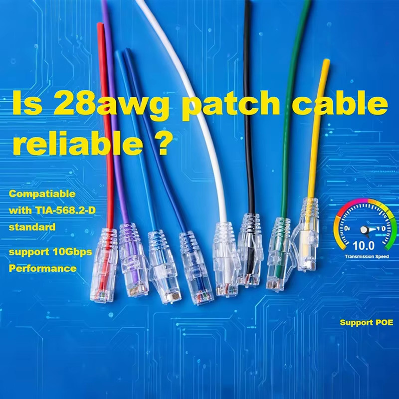 Linkwylan Patchkabel RJ45 Cat6A Slim Ethernet-Netzwerkkabel 28AWG, 5er Packung, Mehrfarbig - Bild 2